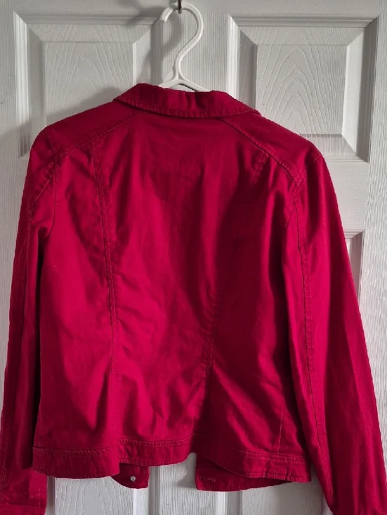 FDJ Women's Red Button Jacket - Picture 3 of 3